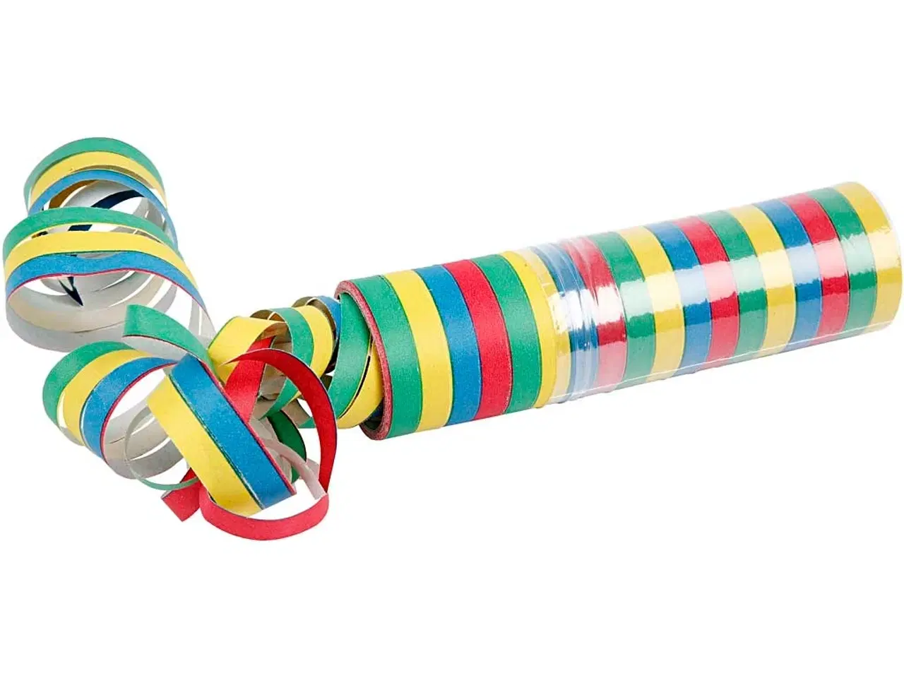 Billede 1 - Farverige Papirserpentiner - 10 Ruller til Festen