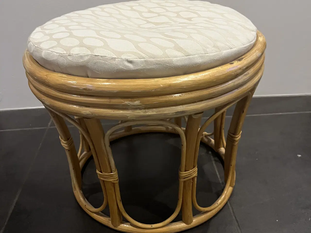 Billede 1 - Bambus skammel med pude