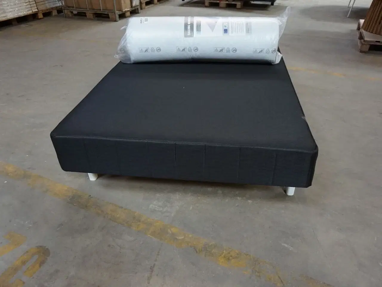 Billede 3 - Huma Prestige Boxseng med træben og topmadras 120x200 cm