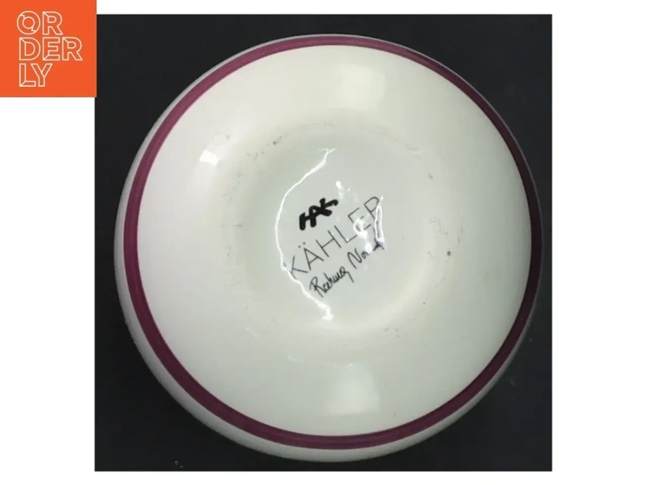 Billede 2 - Stribet vase fra K&#228;hler fra K&#228;hler (str. 7x12 cm)