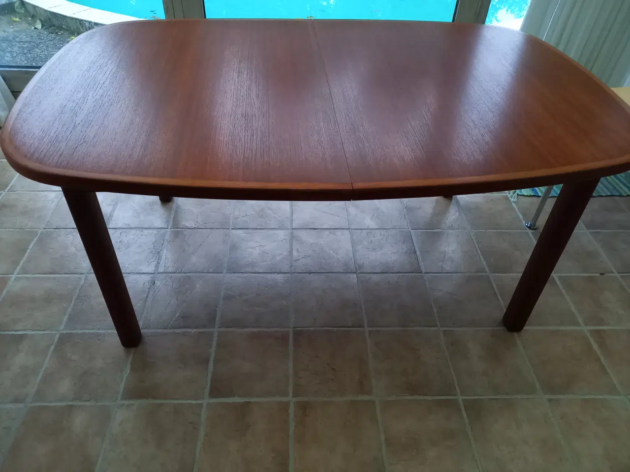Billede 3 - Stort spisebord i teaktræ 