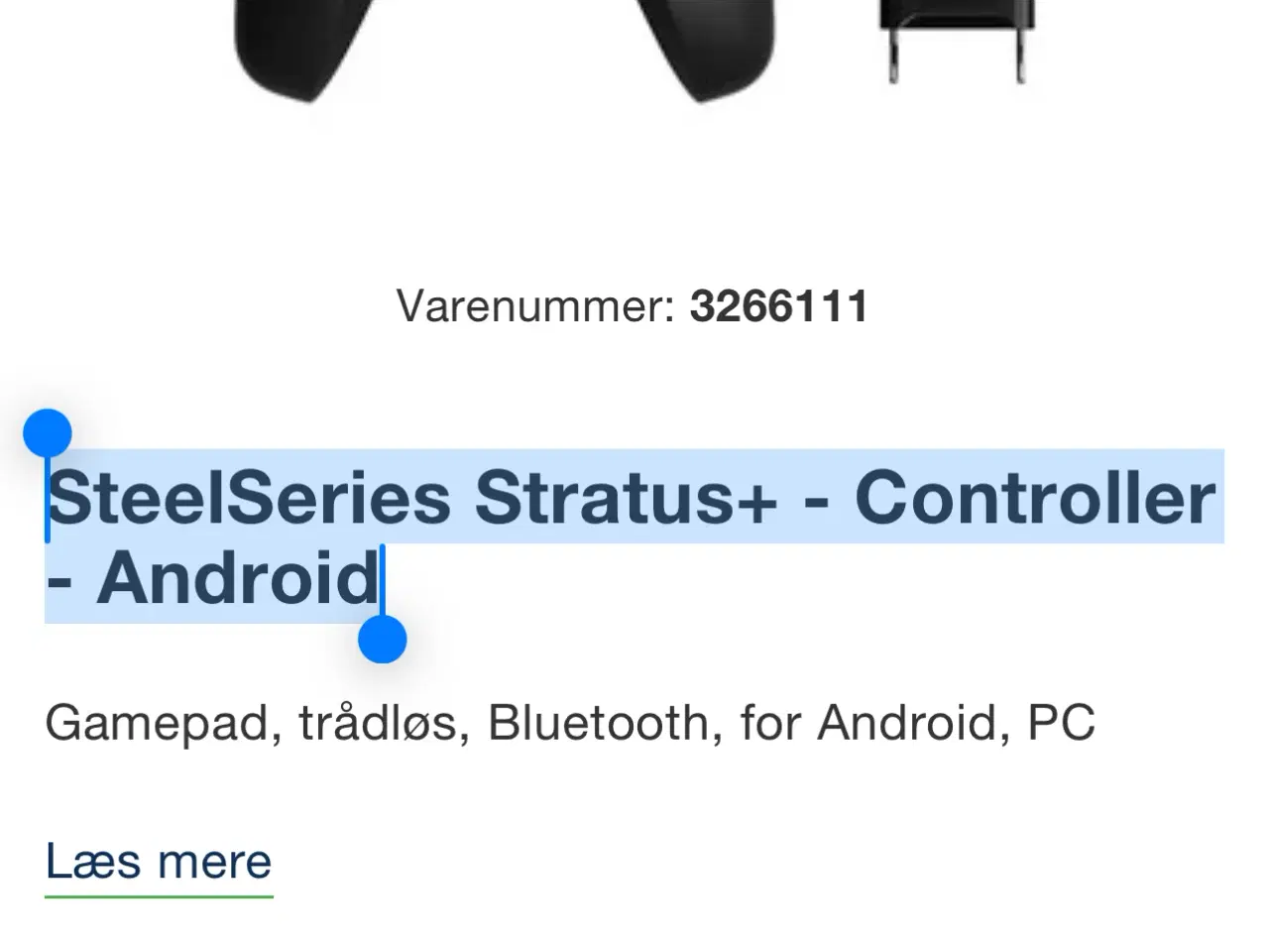 Billede 3 - SteelSeries Stratus+ 