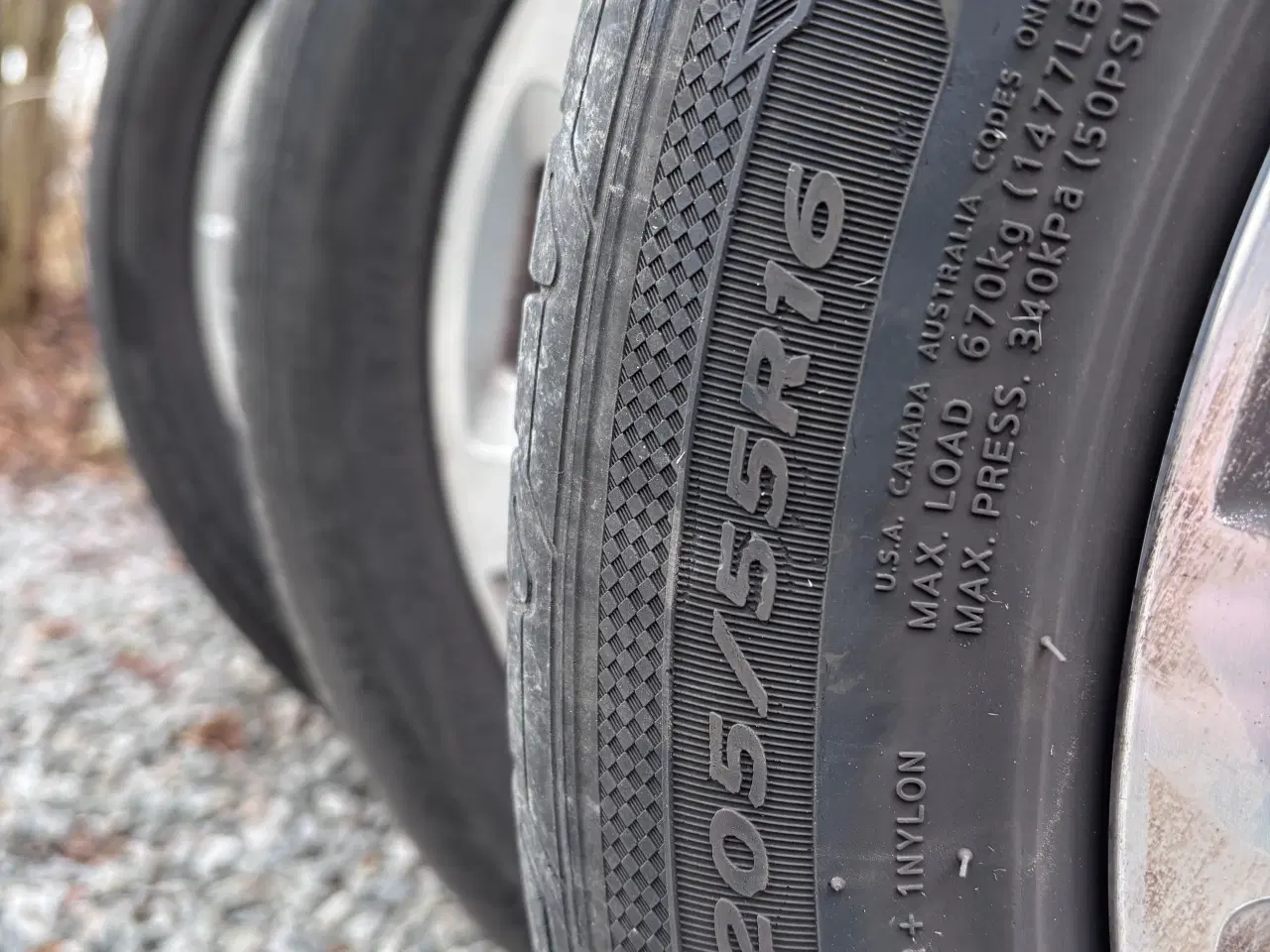 Billede 3 - Alufælge med sommerdæk 16” til VW Golf