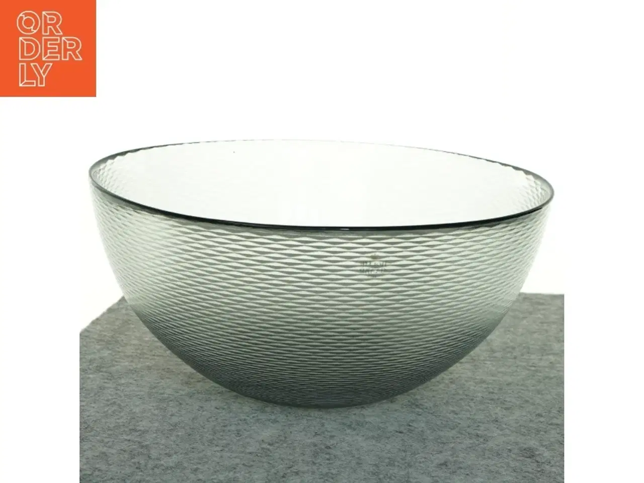 Billede 1 - Glas-skål fra Holmegaard (str. 28x13 cm)