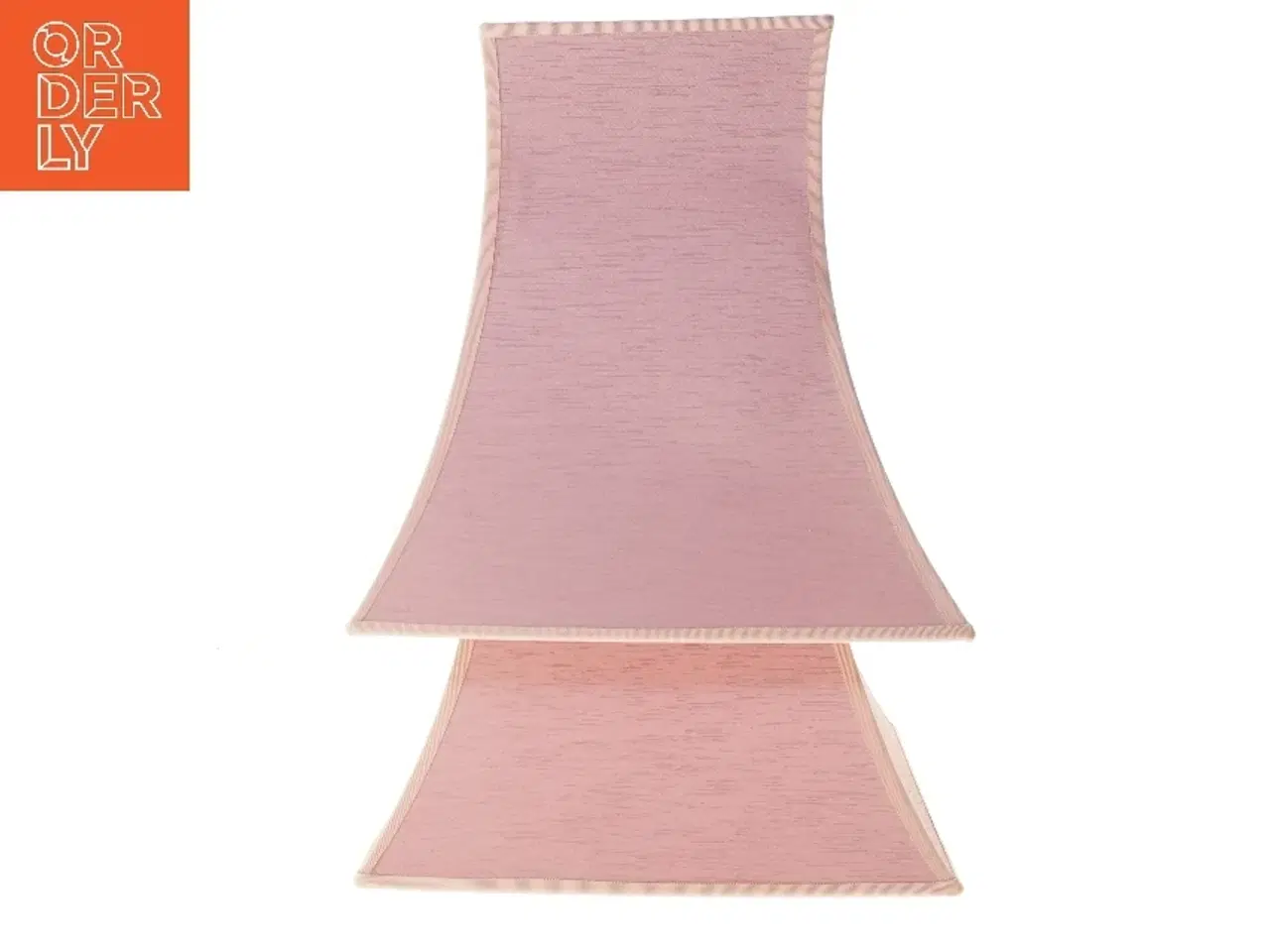 Billede 1 - 2 Lyserøde silke lampeskærmme (str. 35x35x35 cm)