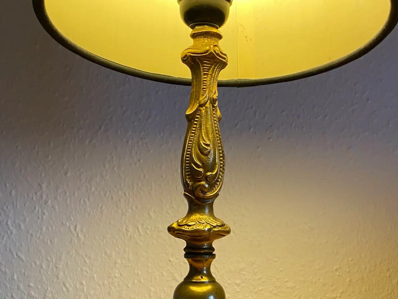 Billede 3 - Antik messing bordlampe