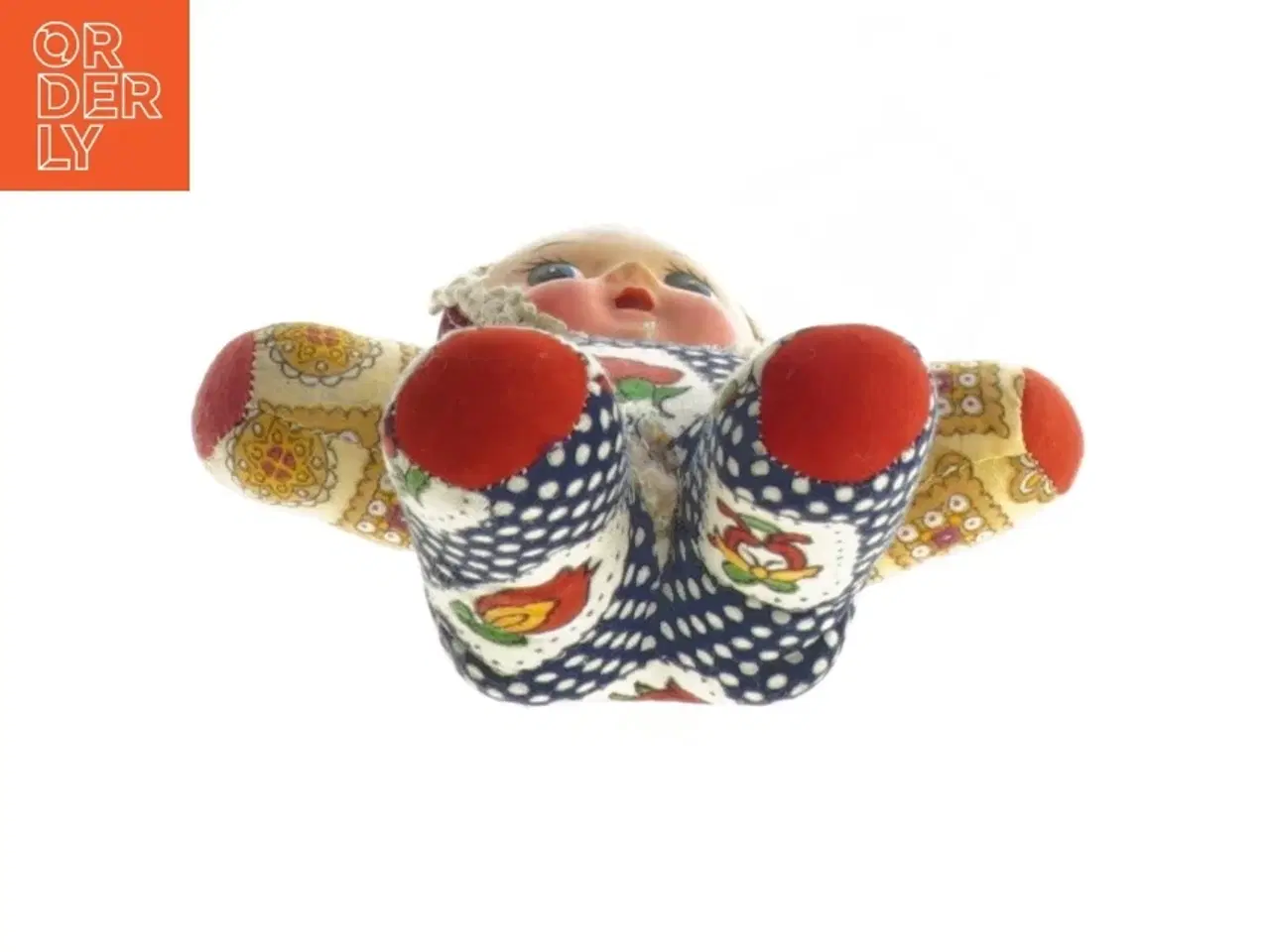 Billede 2 - Stofdukke i patchwork stil (str. 17 cm)