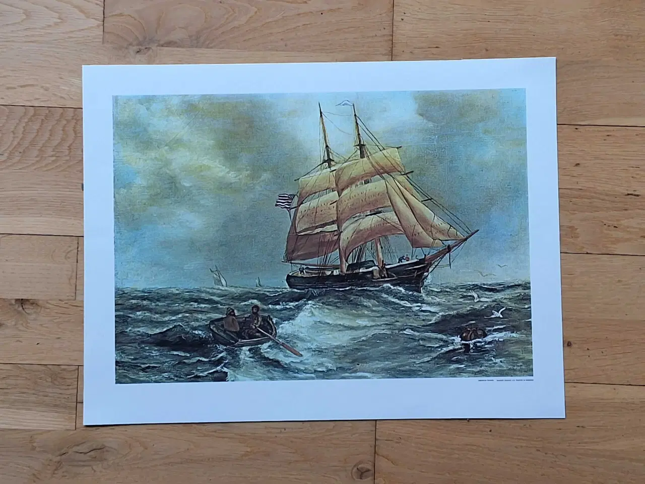 Billede 1 - Sejlskib, AMERICAN SCHOOL, Wagner Graphic. 