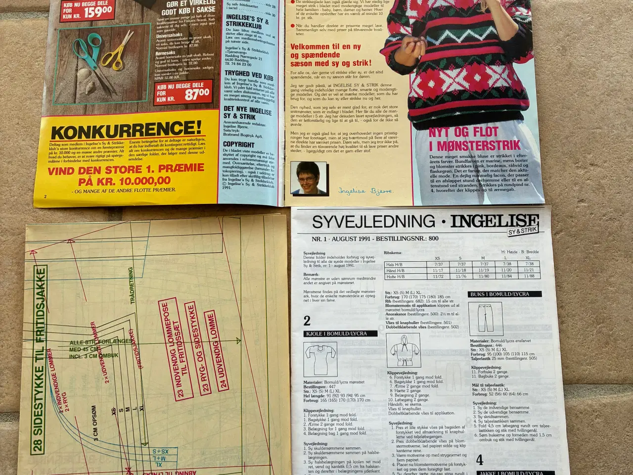 Billede 3 - Ingelise sy & strik blad 1991