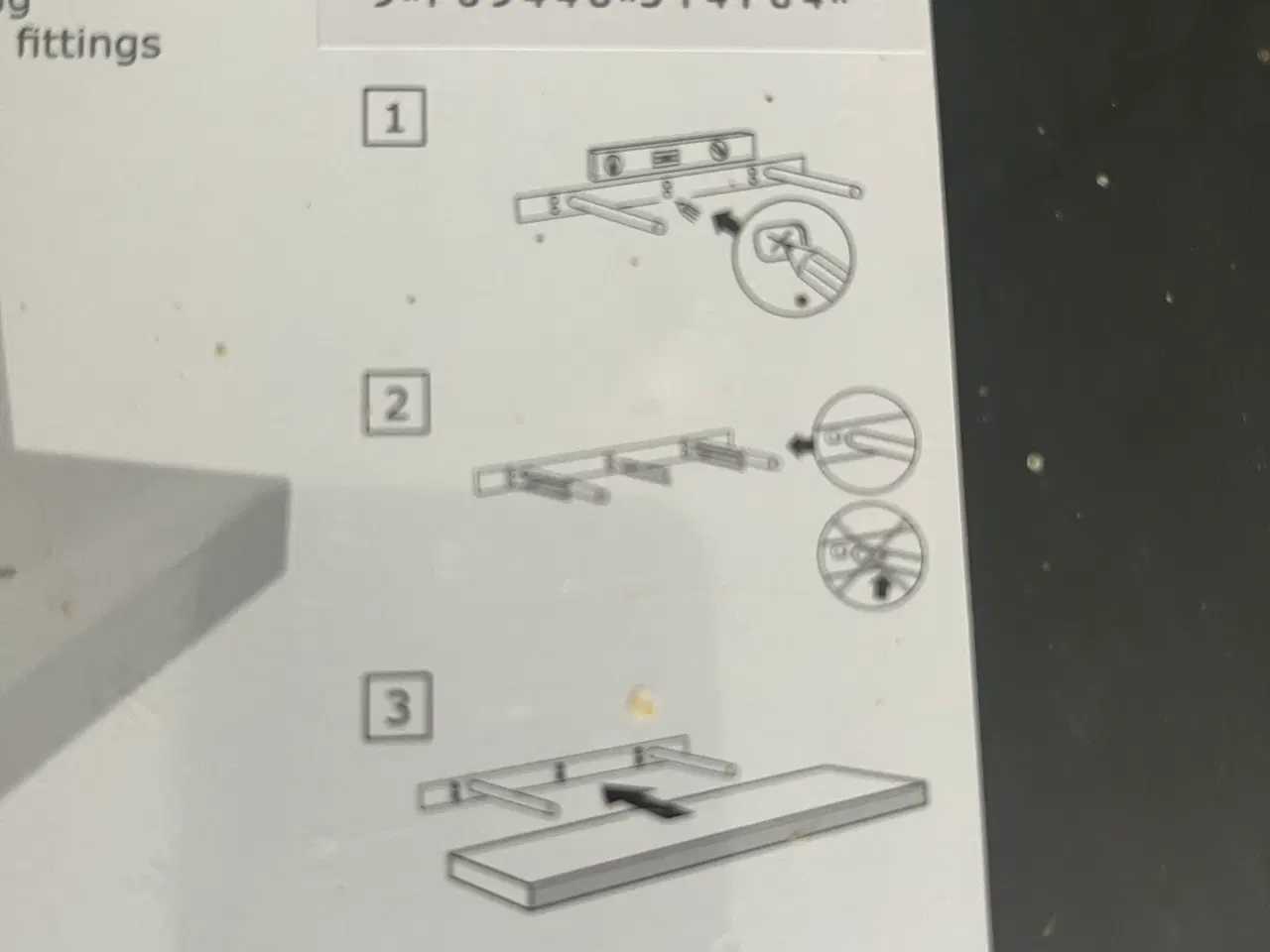 Billede 2 - Svævehylder  sort