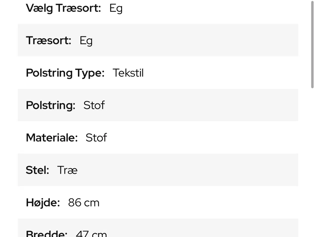 Billede 7 - Spisestole Skovby som nye 4 styk 