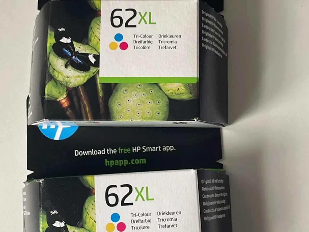 Billede 1 - 2 stk. HP XL farvepatroner, original og nye.