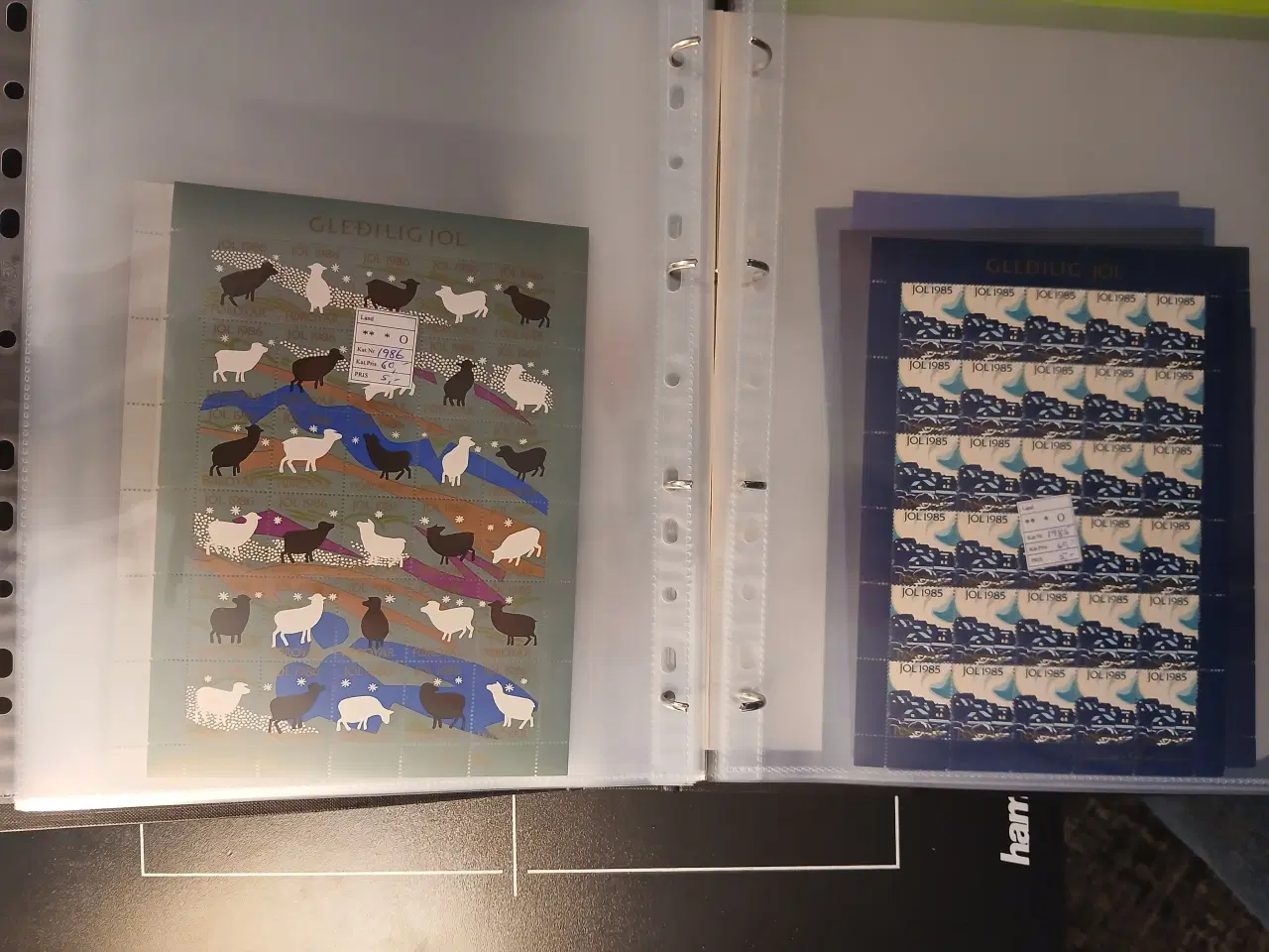 Billede 7 - Færø (29) Julemærkeark. Album med 19 postfriske ju
