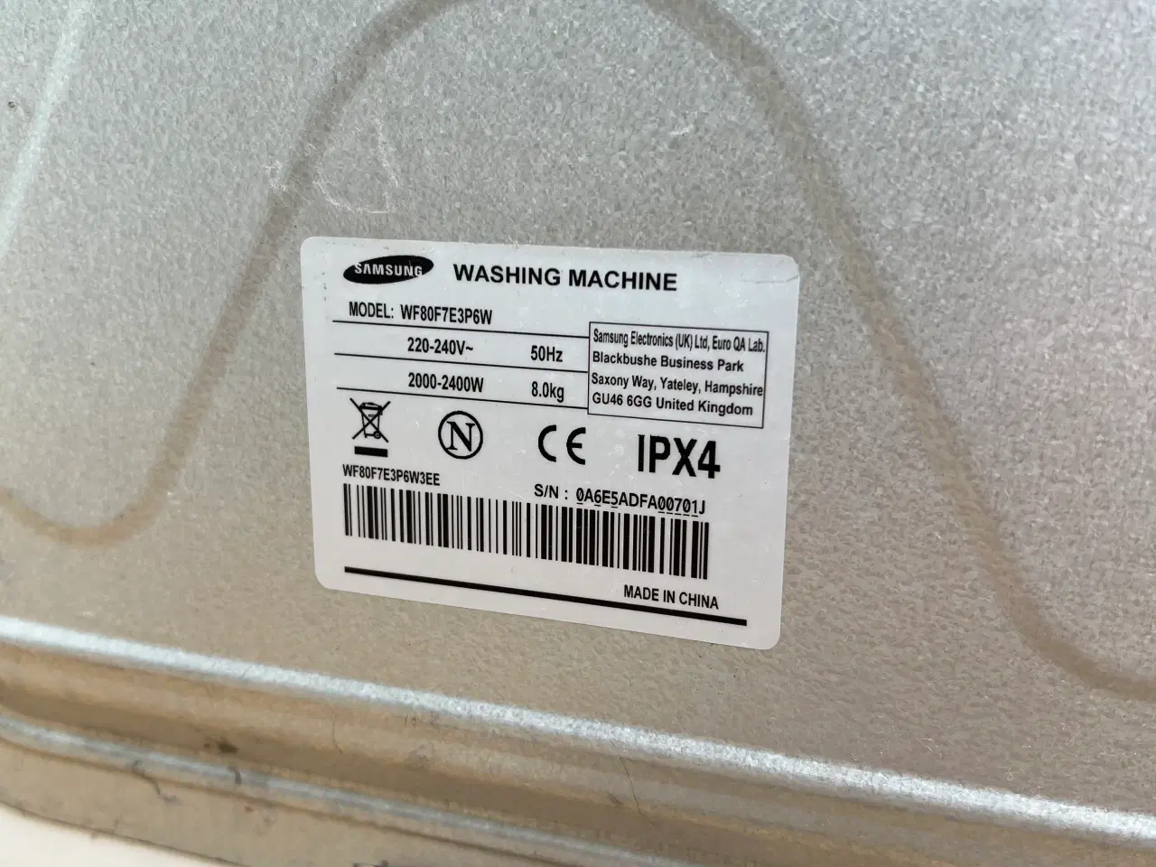 Billede 7 - Samsung Vaskemaskine Hvid