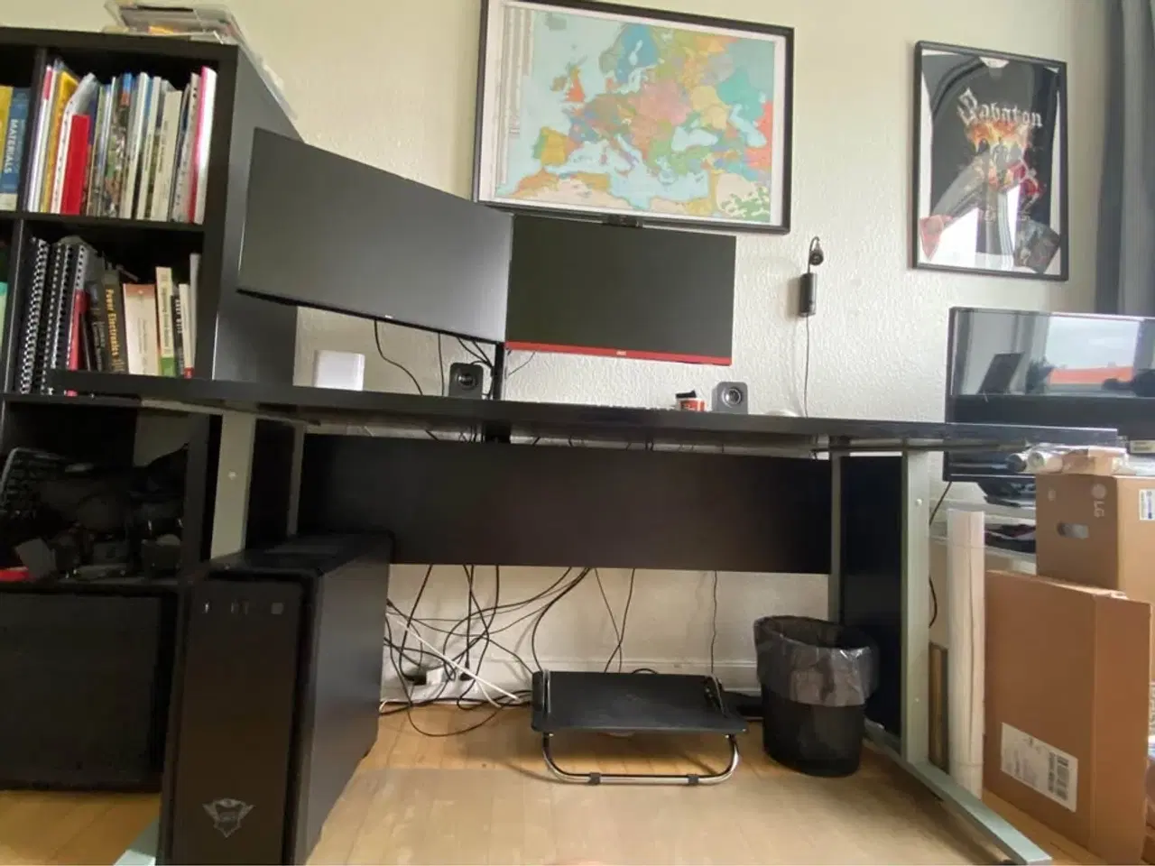 Billede 3 -  Stort skrivebord (sort)