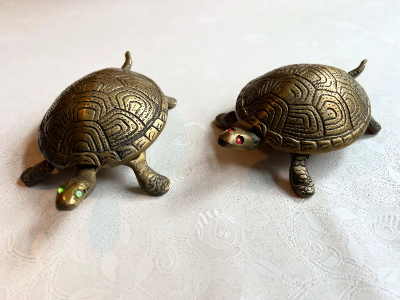 Billede 4 - Smukke gamle messing skrin/askebægere 