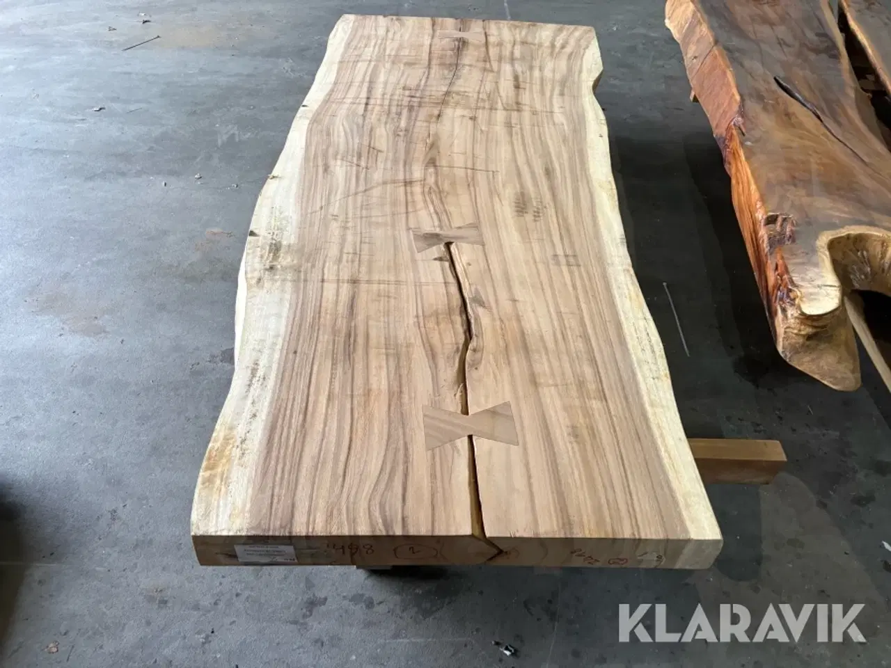 Billede 1 - Planke bordplade Akacie Ubehandlet 1 hel planke