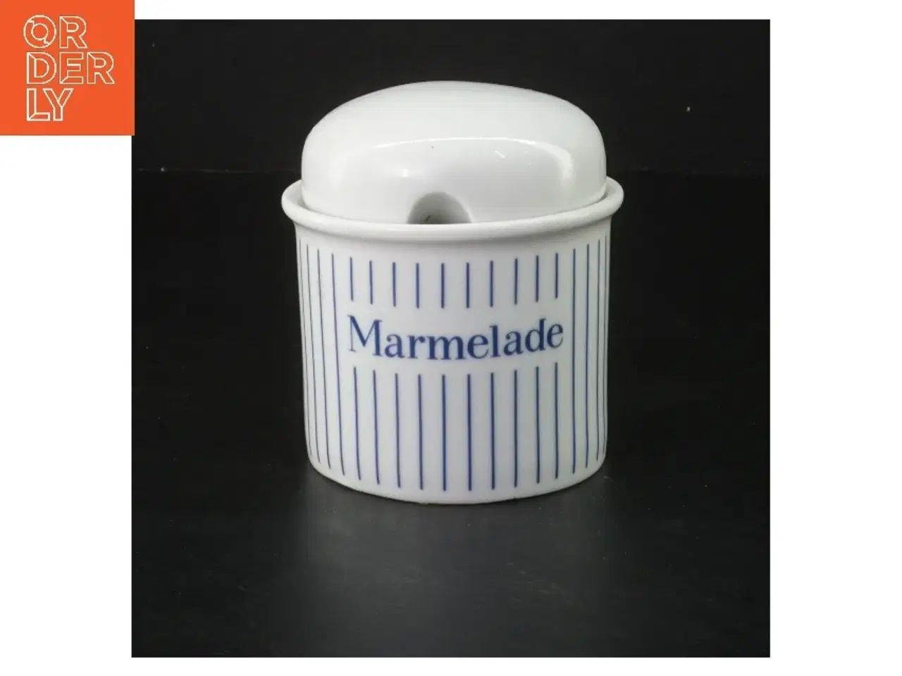 Billede 1 - Porcelæns marmeladekrukke fra Colditz (str. 10 cm)