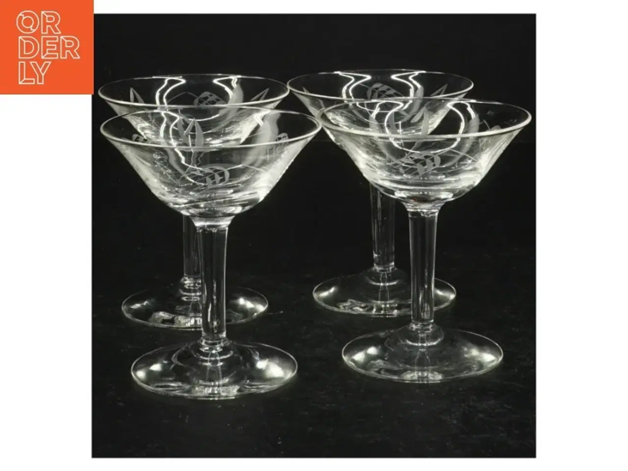 Billede 1 - Krystal margaritaglas (str. 9 cm)