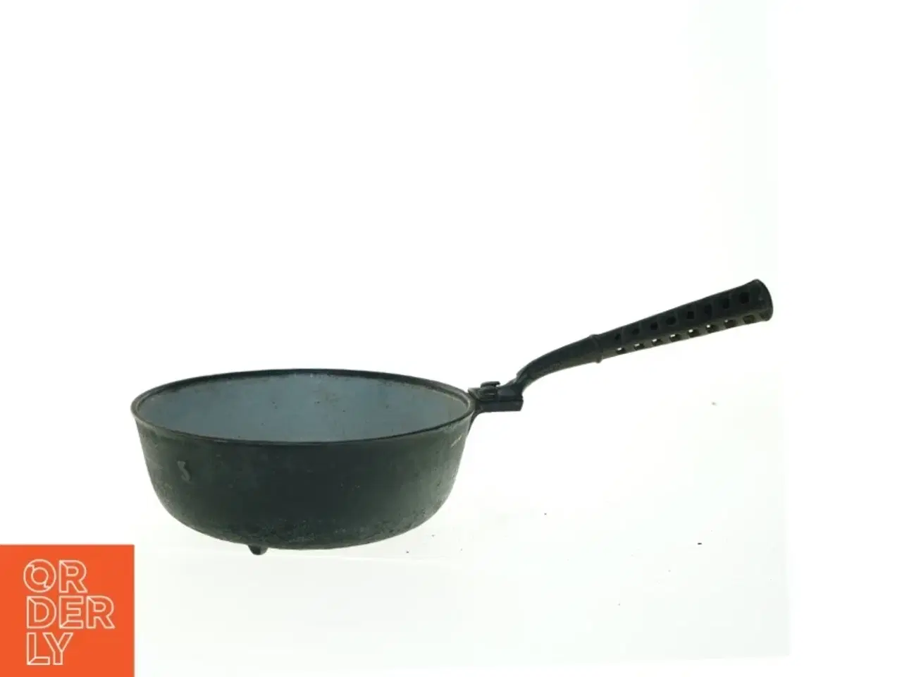 Billede 1 - Gammel emaljeret støbejerns stegepande kasserolle (str. 21 x 40 x 7 cm)