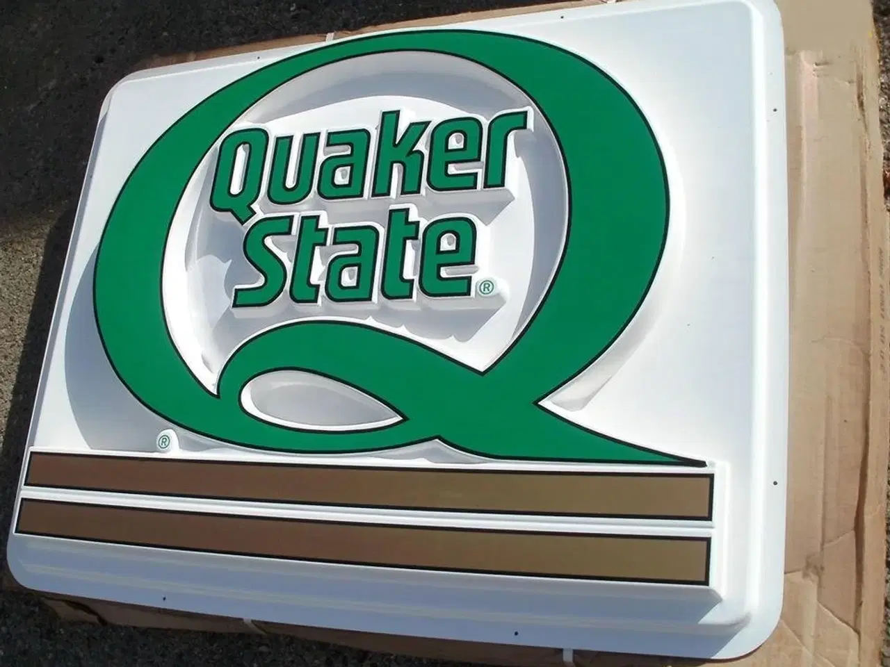 Billede 1 - Stor flot Quaker State skilt.