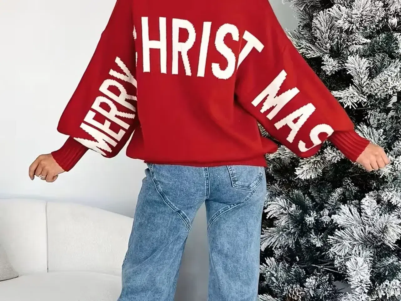 Billede 1 - Ny Jule-striktrøje, super blød