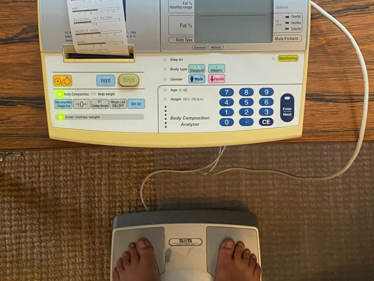 Billede 2 - Kropsvægt. Tanita Body Composition Analyzer sc-330