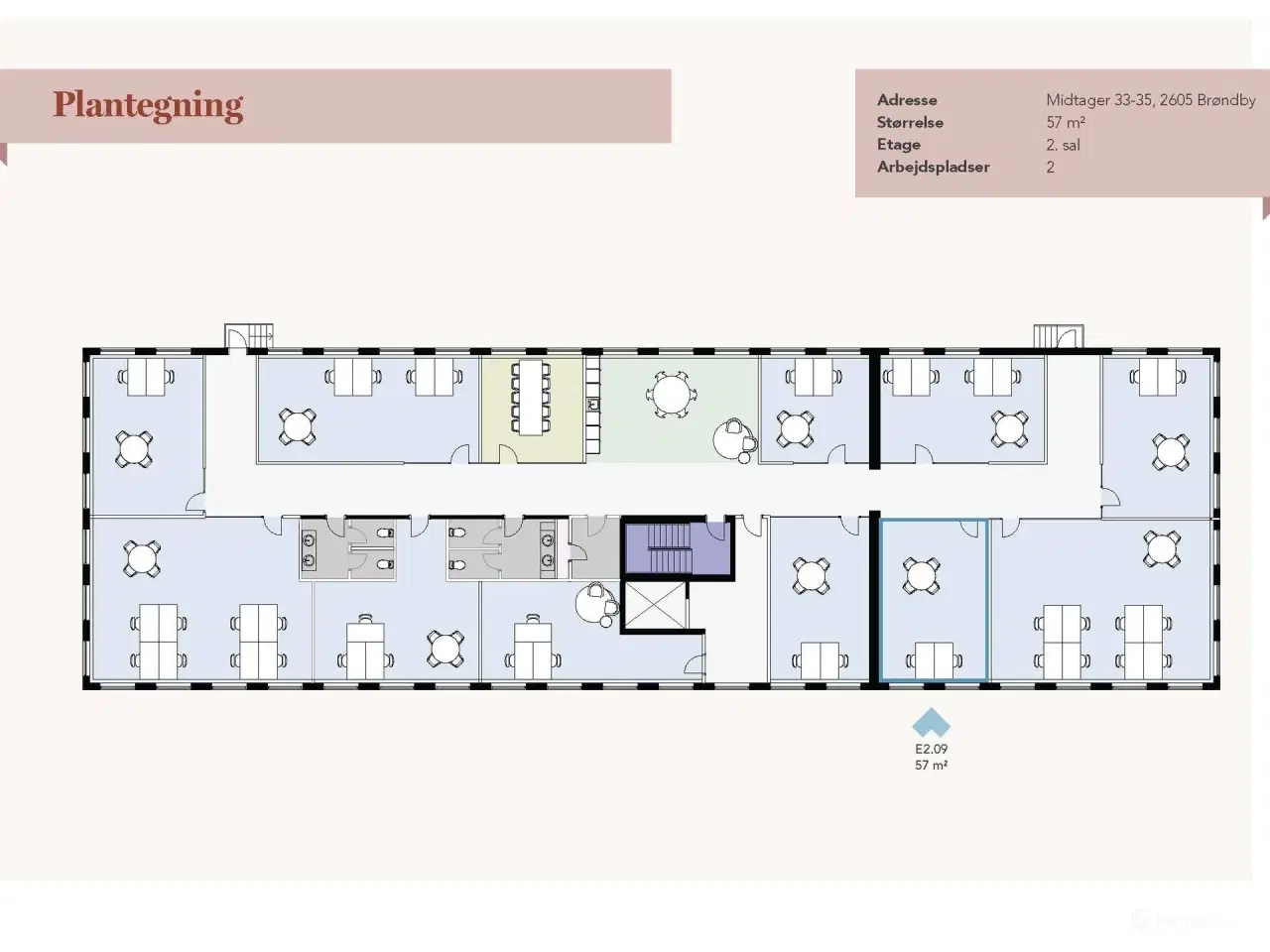 Billede 30 - Moderne. lyst kontor og råt indrettet mindre lager