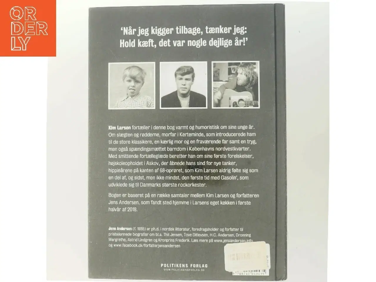 Billede 3 - Kim Larsen : mine unge år af Jens Andersen (f. 1955) (Bog)