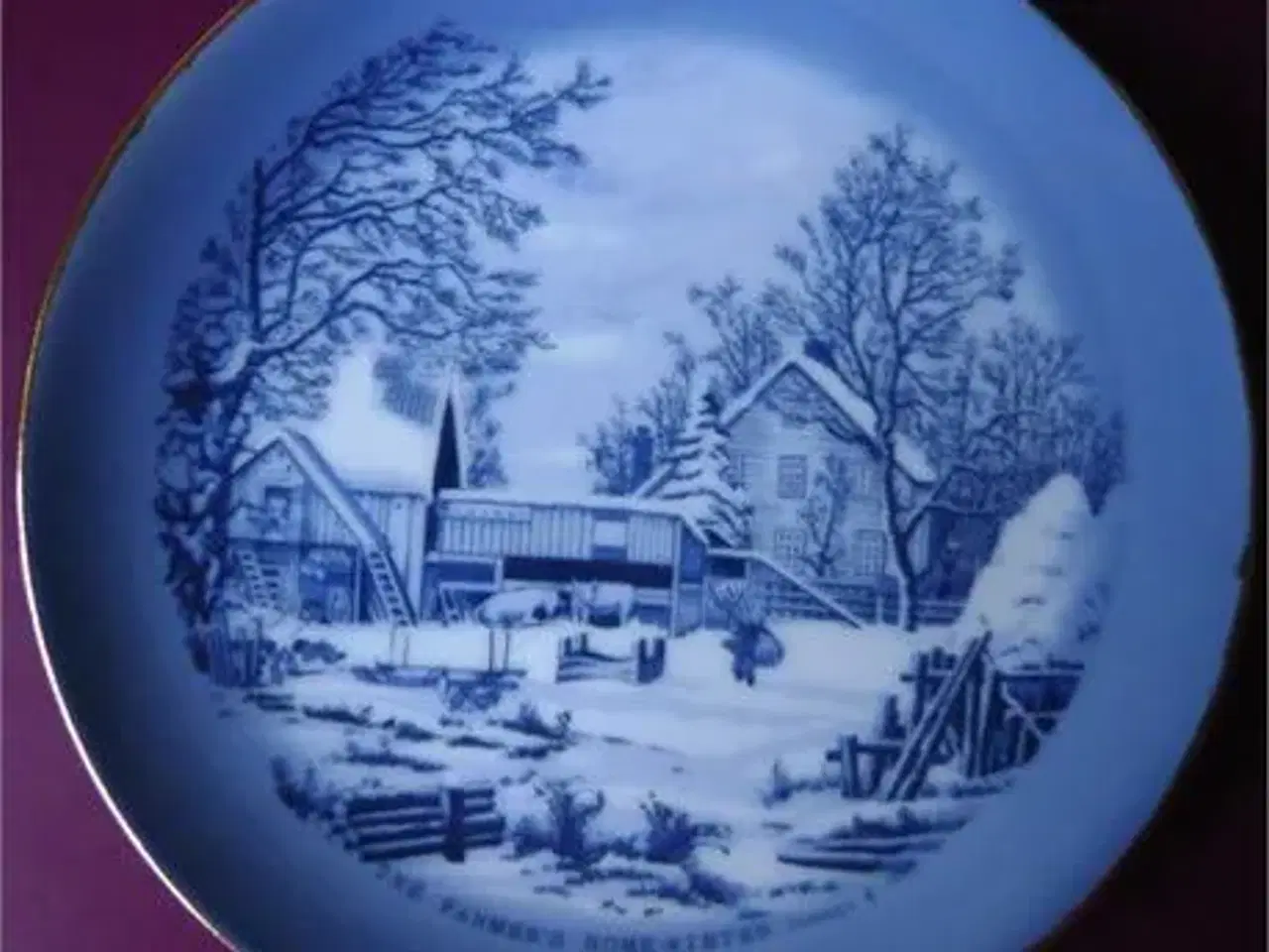 Billede 1 - Currier & Ives - Platte The Farmers Home-Winther