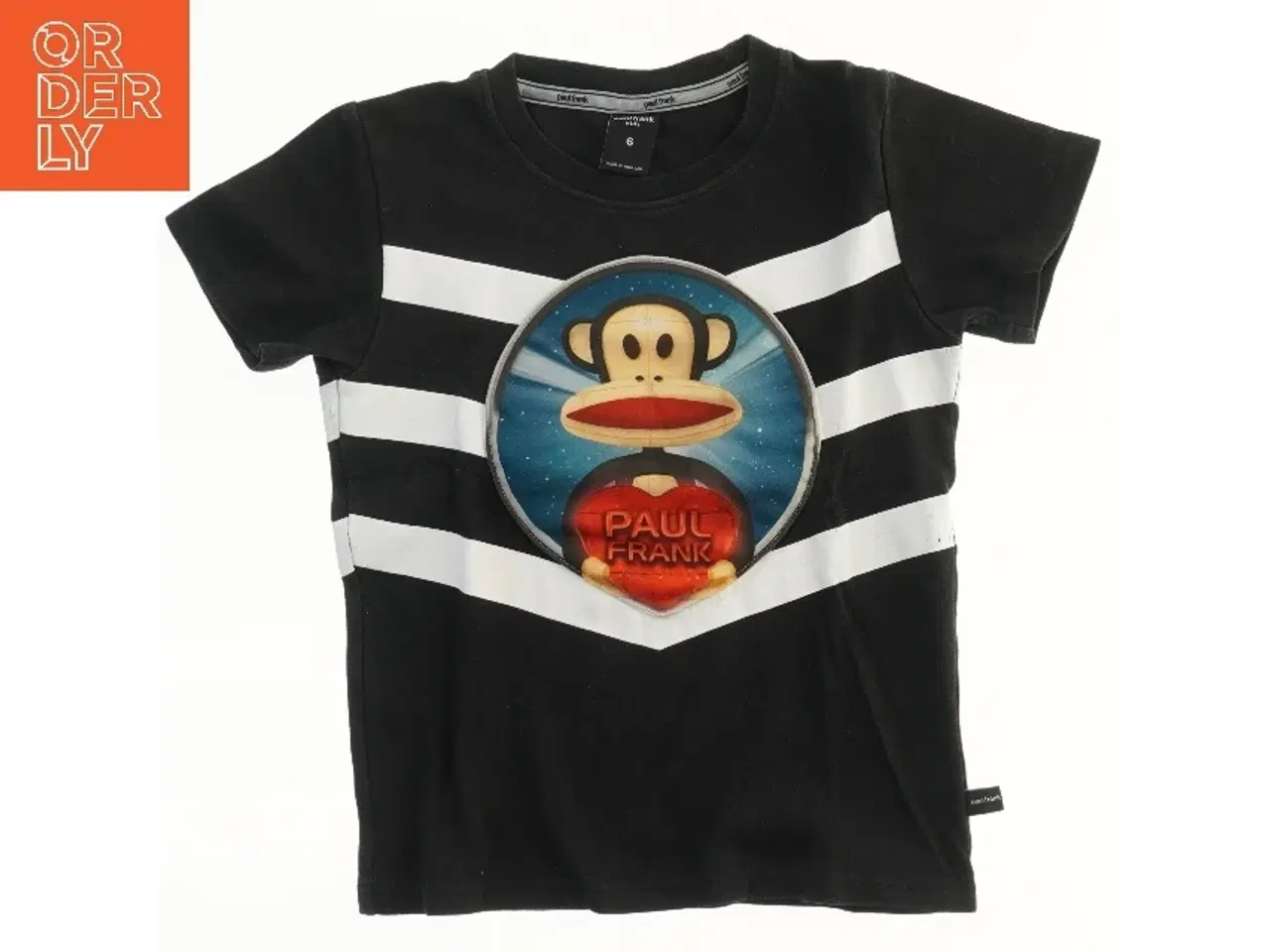 Billede 1 - Kortærmet T-shirt med ape-design fra Paul Frank (str. 116)