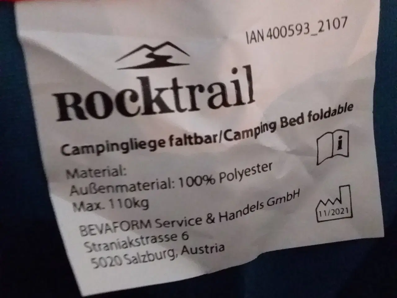 Billede 8 - Sammenklappelig Campingseng (rocktrail)