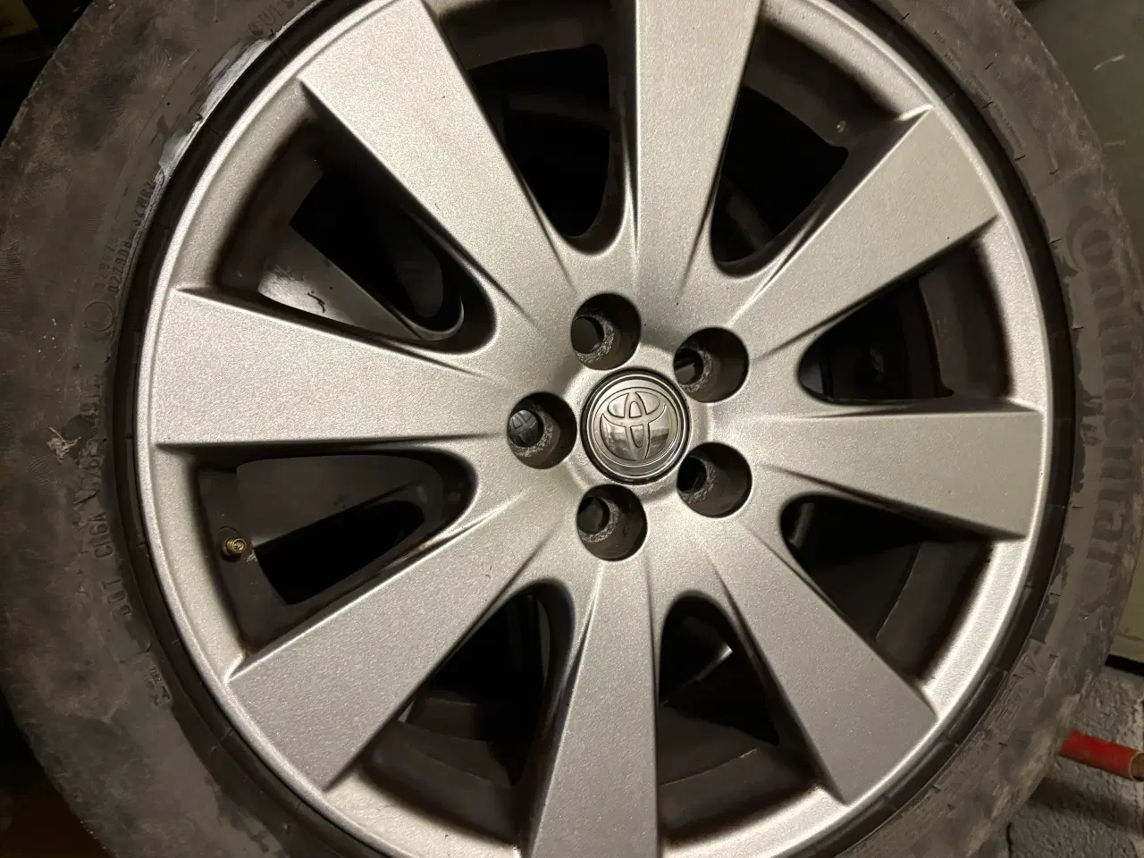 Billede 1 - 4 stk. alufælge originale Toyota Avensis