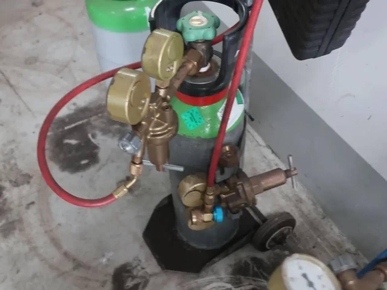 Billede 2 - Flaskevogn samt gasflaske