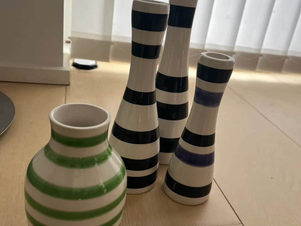 Billede 1 - Kähler 1 vase og 3 lysestager