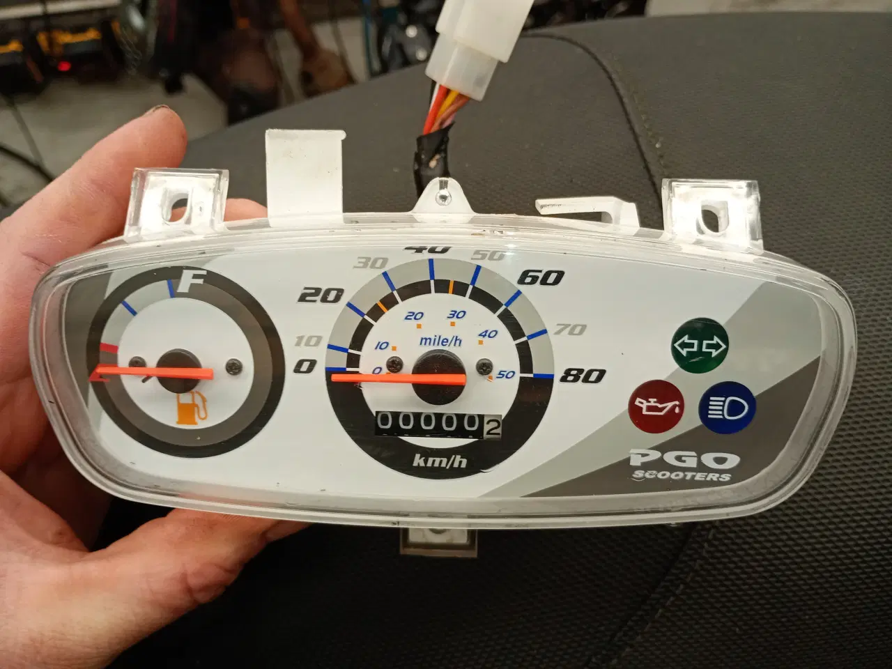 Billede 4 - Helt nyt originalt speedometer til pgo hot 50/big