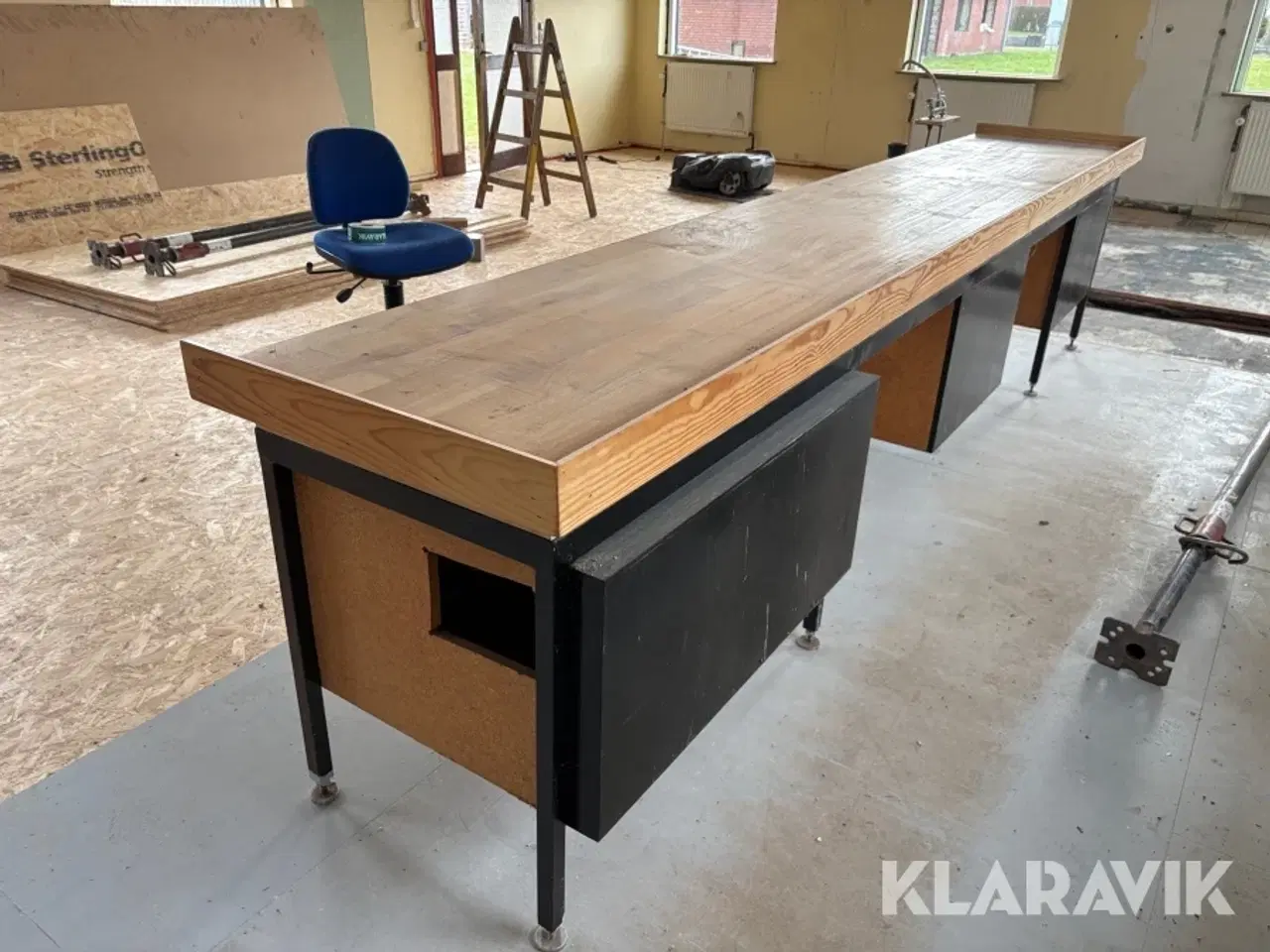 Billede 3 - Arbejdsbord med skuffemoduler