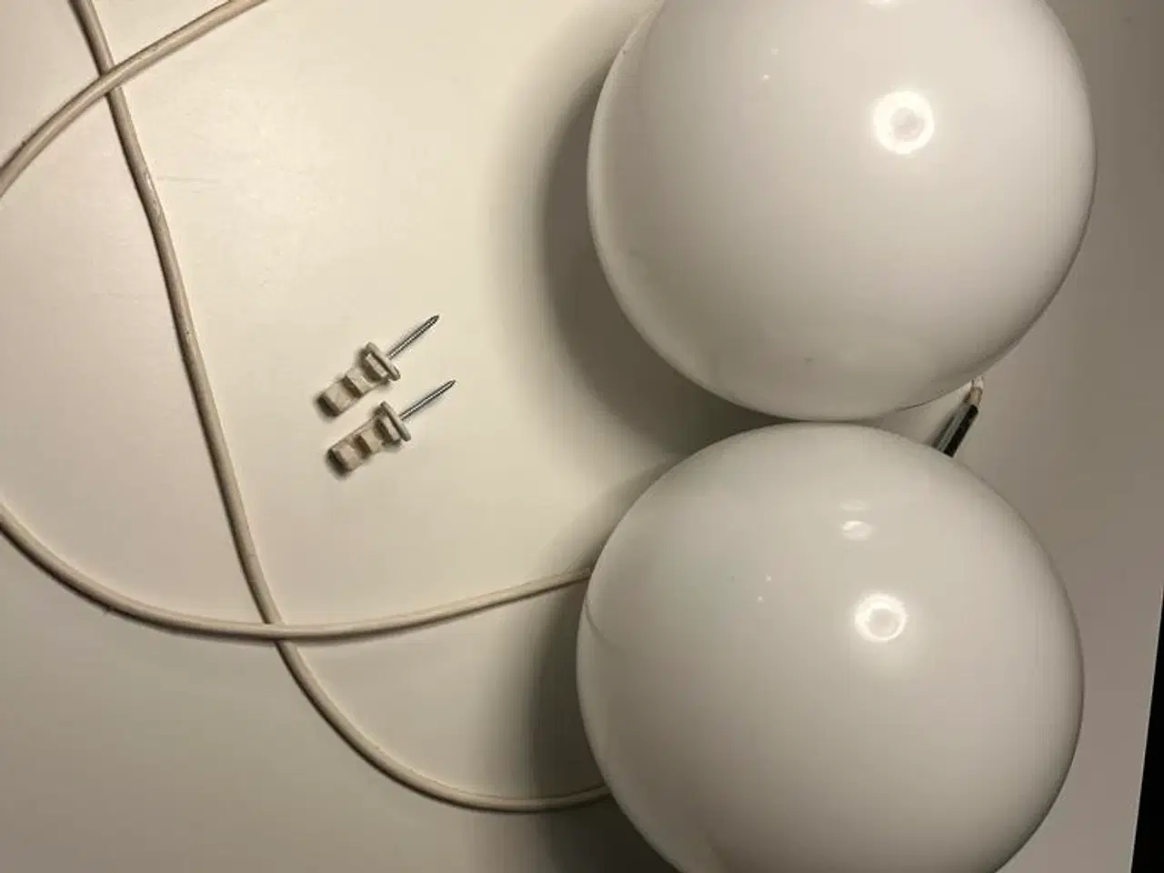 Billede 3 - Opal hvide pendellampe sæt