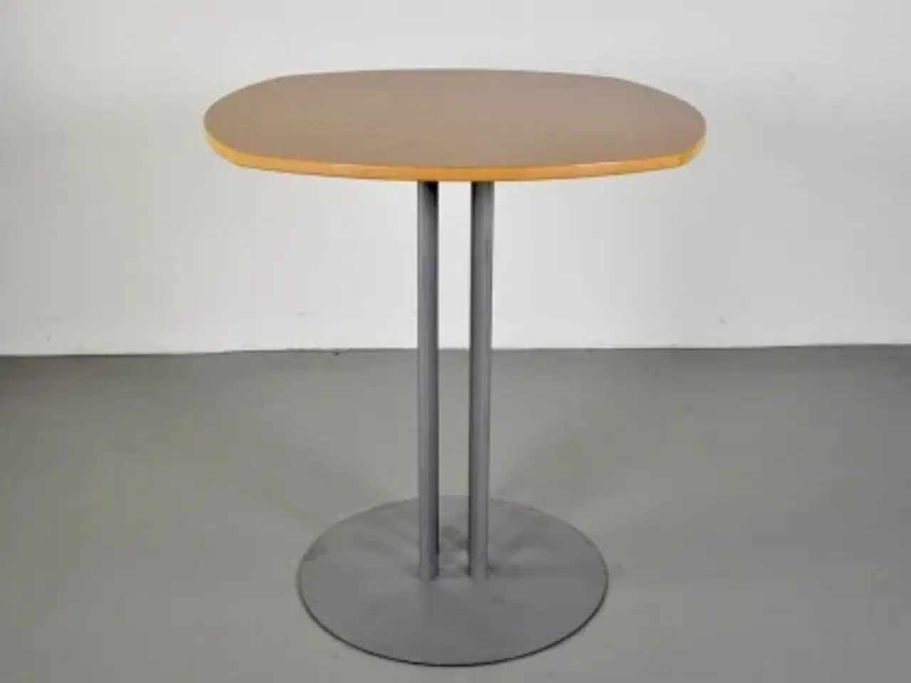 Billede 3 - Højt cafebord med bøgeplade og grå stel