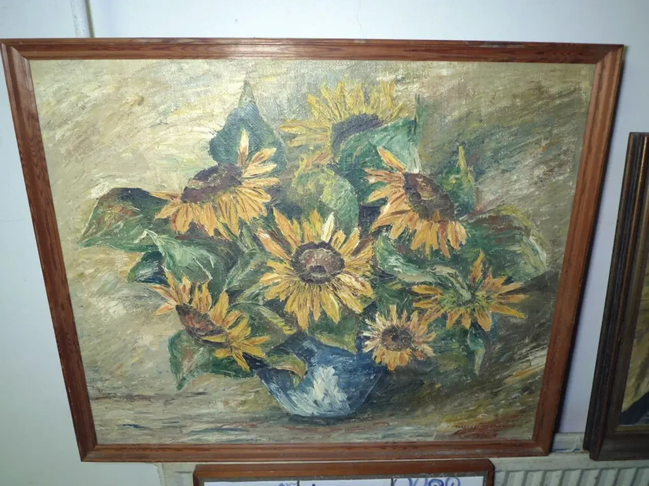 Billede 15 - 14 stk. malerier i rammer ass. str.