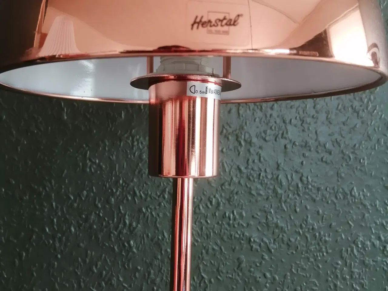 Billede 3 - Herstal bordlampe Kobber