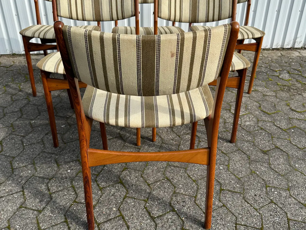 Billede 5 - 6 stk. retro spisebordsstole i Palisander
