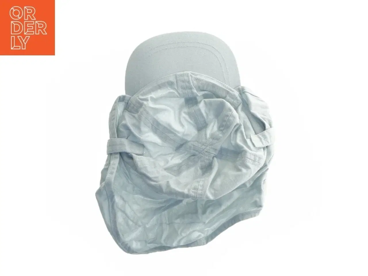 Billede 1 - Lyseblå hat med nakkesolbeskyttelse fra Nordic Label (str. Ø 16 cm)