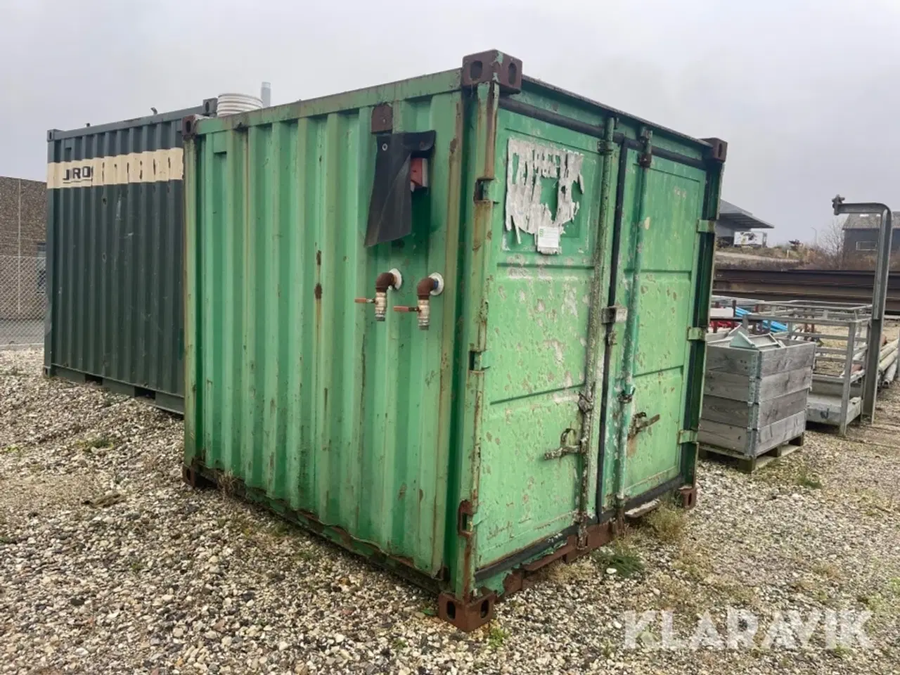 Billede 3 - Container med fyranlæg 6 fod