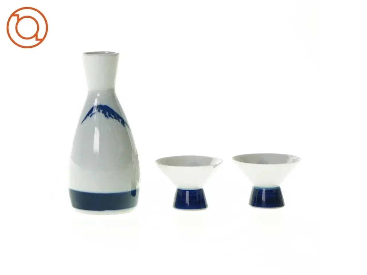 Billede 2 - Sake kande og kopper fra Shirayuki (str. Vase 13 x 6 cm og 4 x 5 komma 5 cm)
