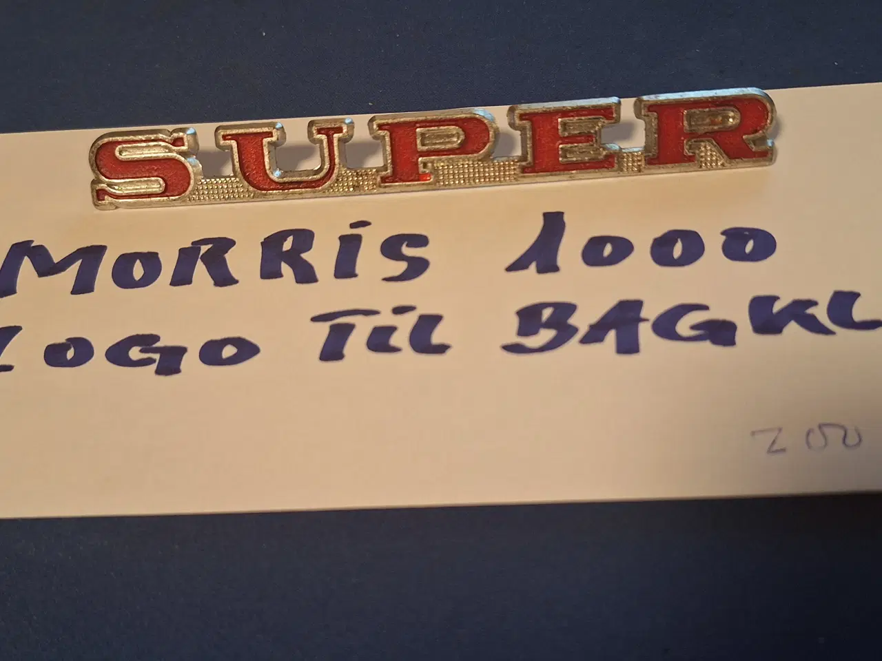 Billede 1 - Morris 1000 super logo