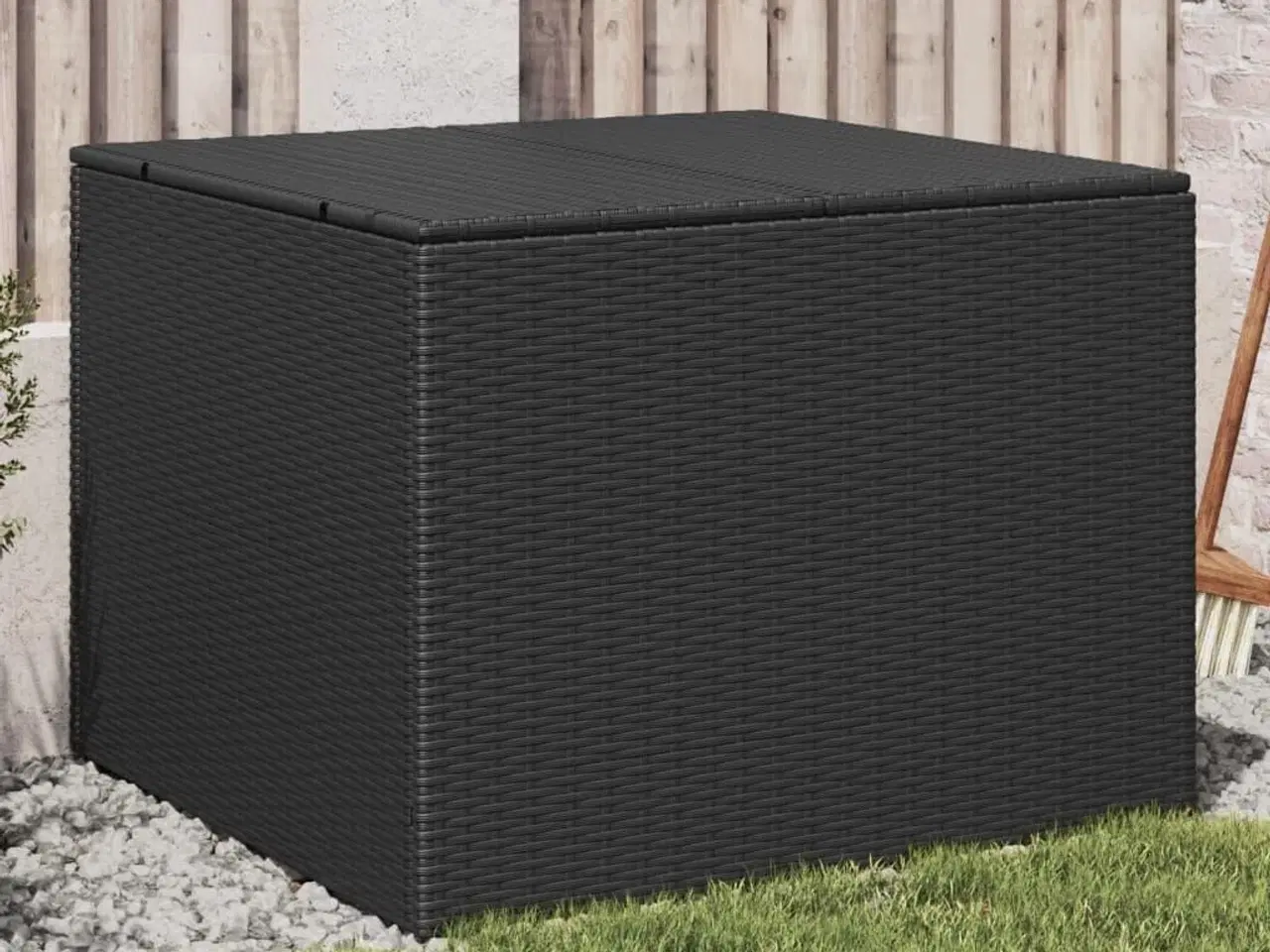 Billede 1 - Opbevaringsboks til haven 291 l polyrattan sort