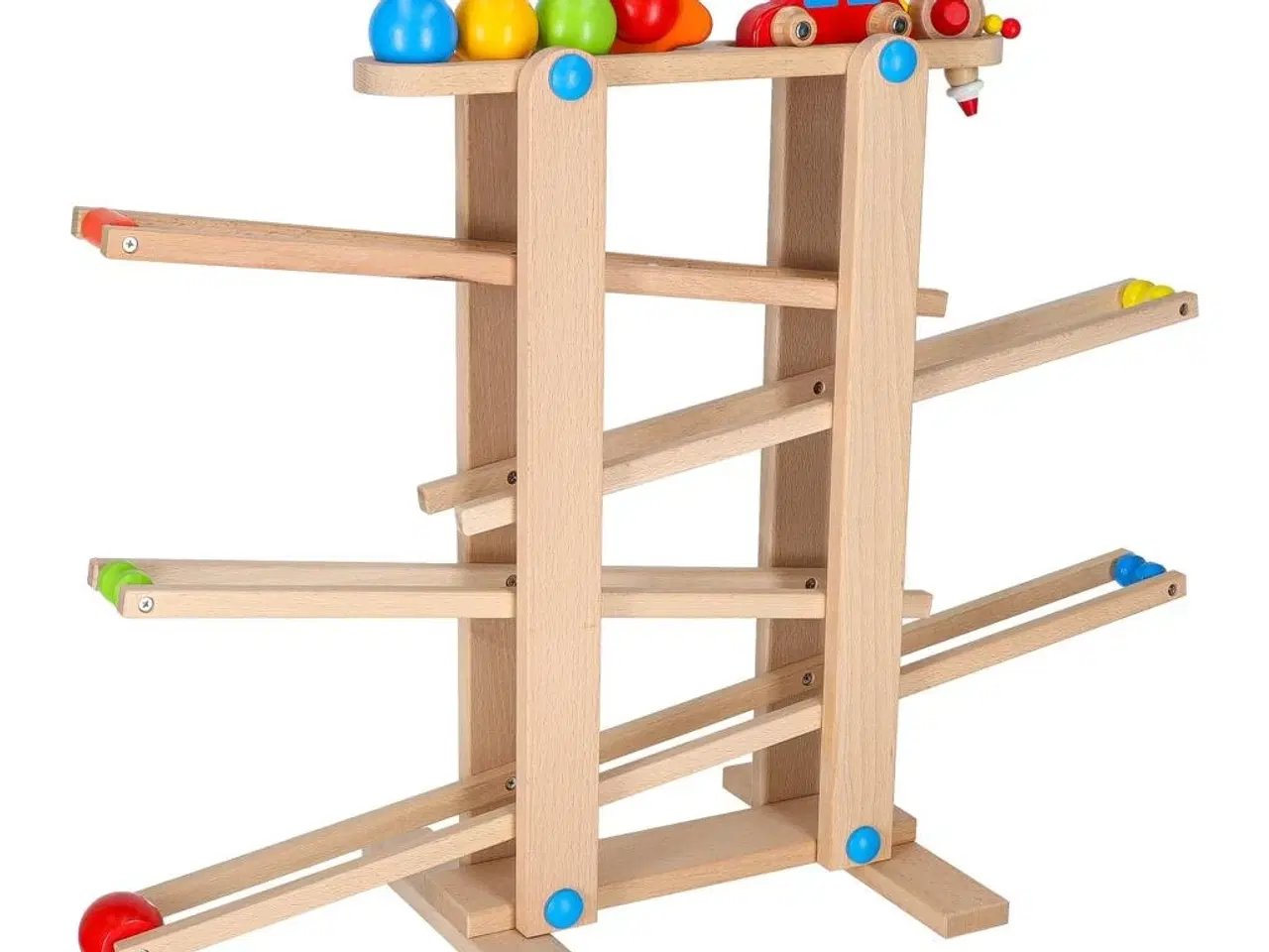 Billede 2 - Kuglebane i træ XXL – Montessori kulodrome