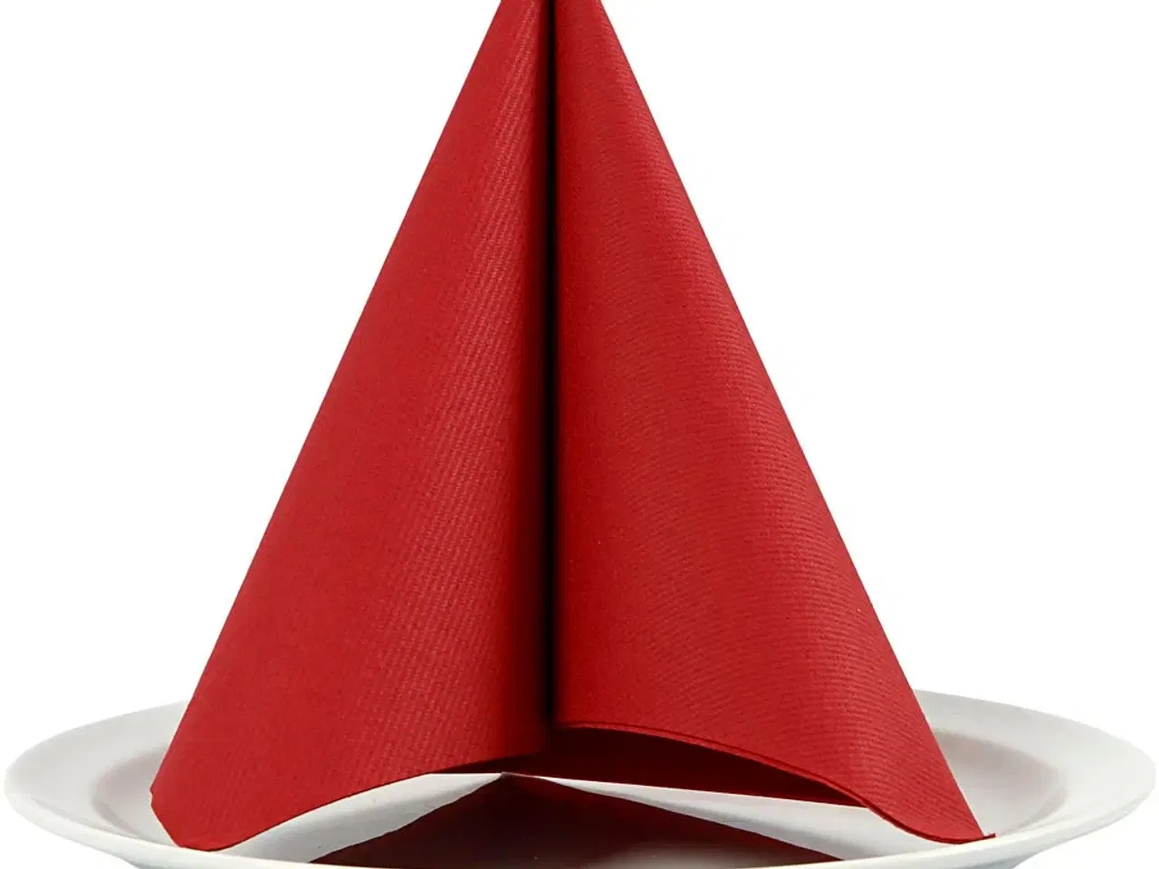 Billede 1 - Vinrøde Servietter 40x40 cm - 20 stk. i pakke