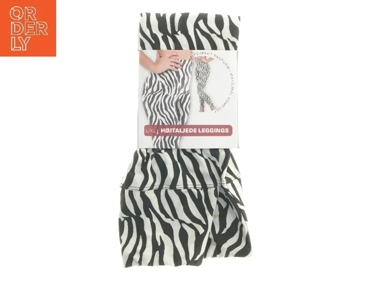 Billede 2 - Højtaljede zebra leggings fra Coop (str. L/XL, cm)
